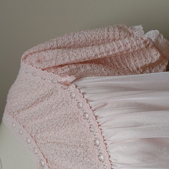 Vintage Vanity Fair Light Pink Long Nightgown Size S - Picture 1 of 12